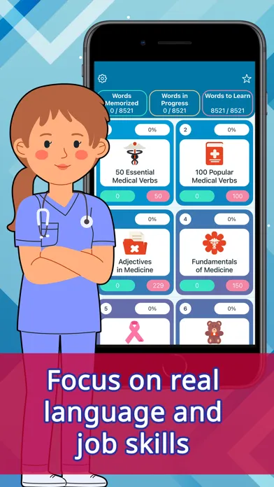 ภาพหน้าจอของ Medical English: Learn Words