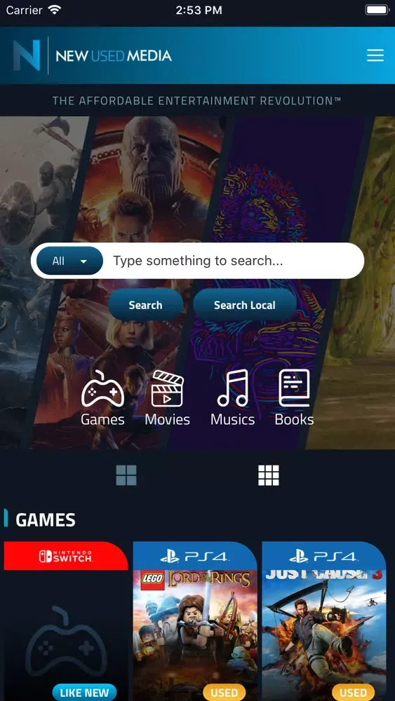 New Used Media سکرین شاٹس
