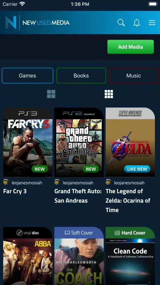 New Used Media سکرین شاٹس