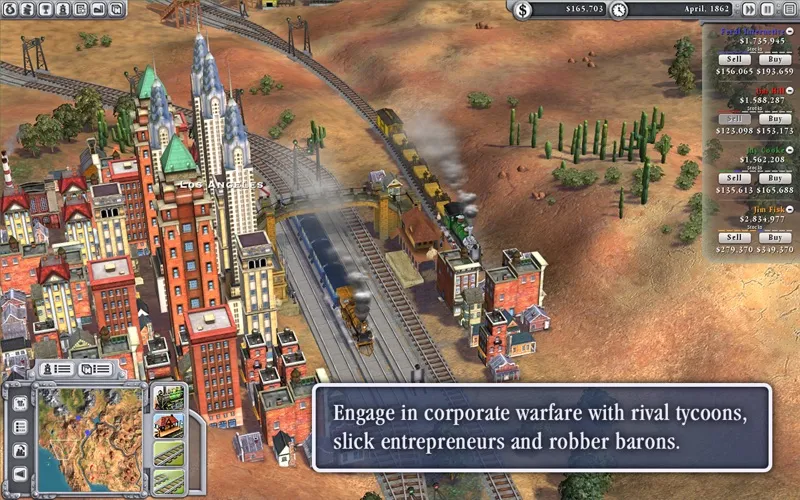 Tangkapan layar Sid Meier's Railroads!