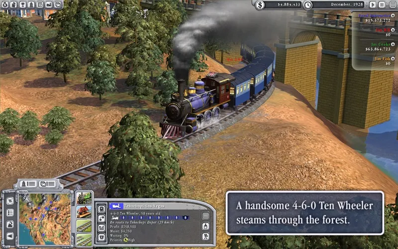 Tangkapan layar Sid Meier's Railroads!