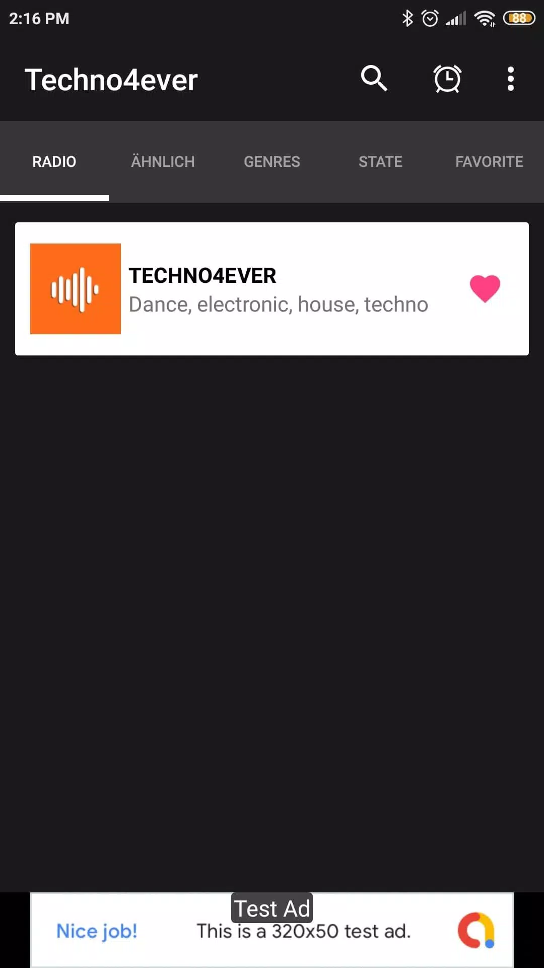 Techno4Ever App Radio FM Screenshots