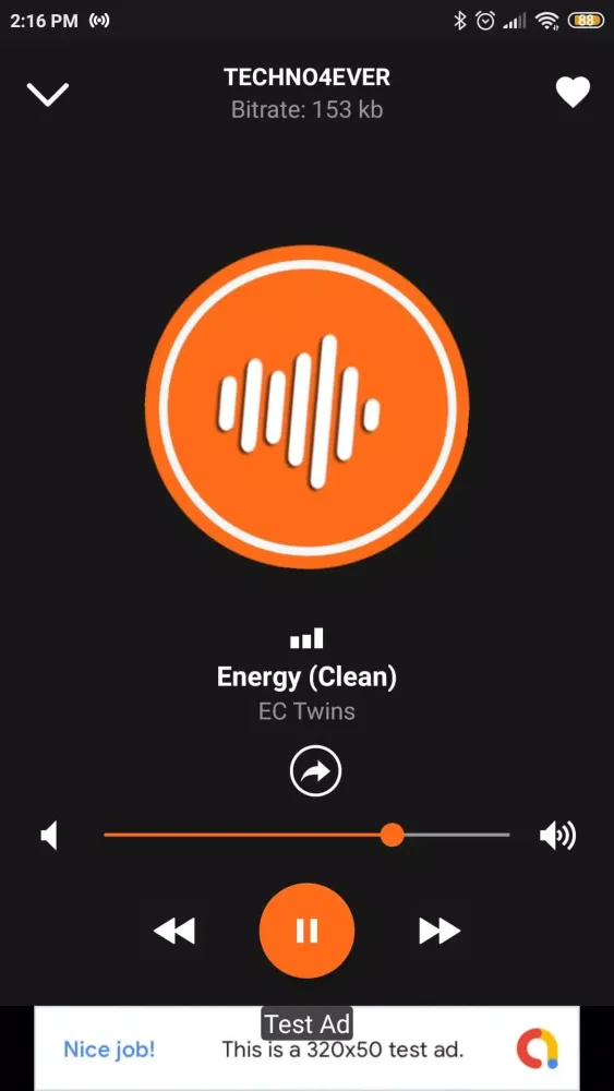 Tangkapan layar Techno4Ever App Radio FM