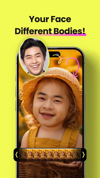 Captures d'écran de DeepFace - AI Face Swap Videos
