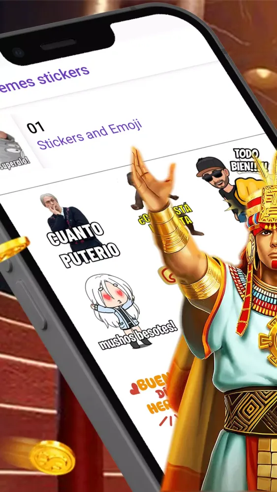 Golden Empire stickers スクリーンショット
