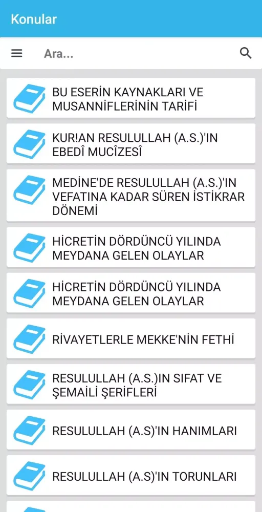 Ảnh chụp màn hình của EL ESAS Fİ' SUNNE HADİSLERLE İ