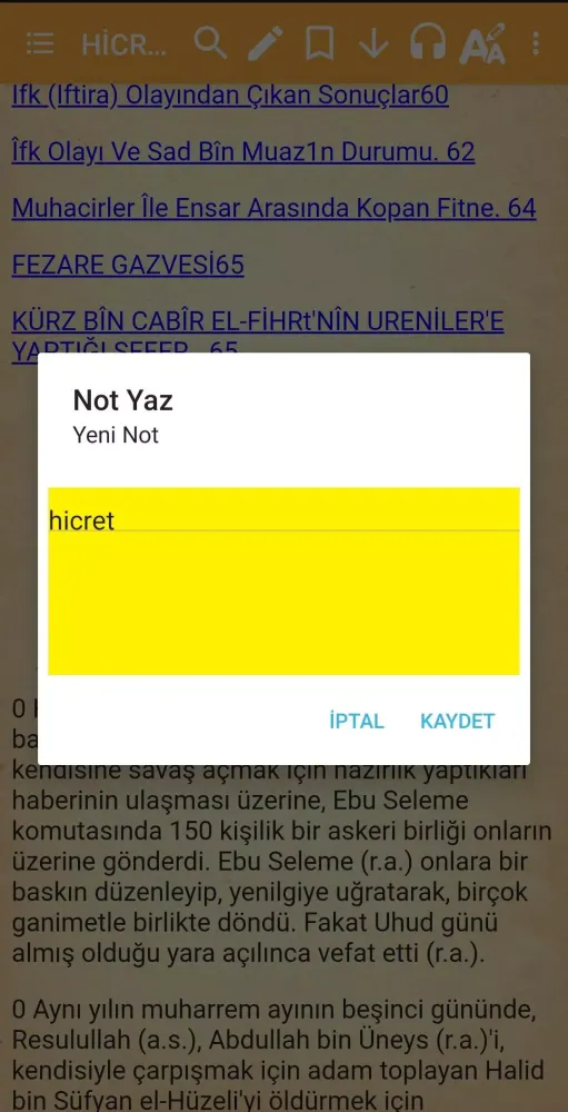 Ảnh chụp màn hình của EL ESAS Fİ' SUNNE HADİSLERLE İ