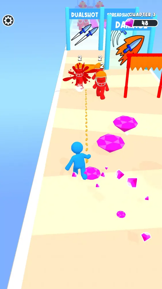 Capturas de tela do Throw and Pull