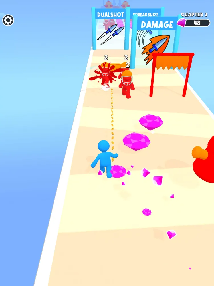Capturas de tela do Throw and Pull