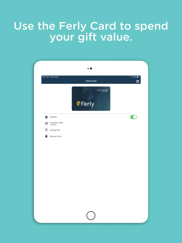 Ferly Card iPad  স্ক্রিনশট