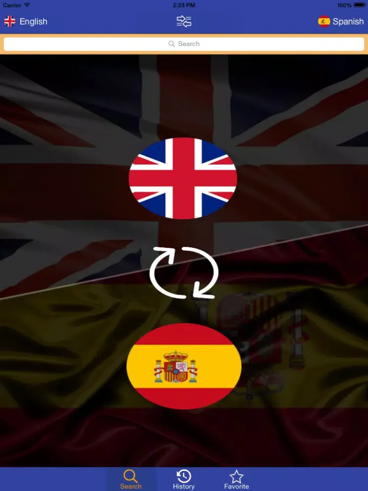 Screenshot di Dictionary English-Spanish 2015 - Free & Offline iPad 