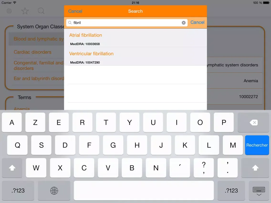ภาพหน้าจอของ Easy CTCAE iPad 
