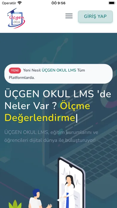 Tangkapan skrin Üçgen LMS