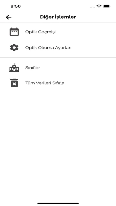 Esen Optik Okuma Ekran Görüntüleri