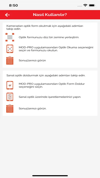 Esen Optik Okuma Ekran Görüntüleri