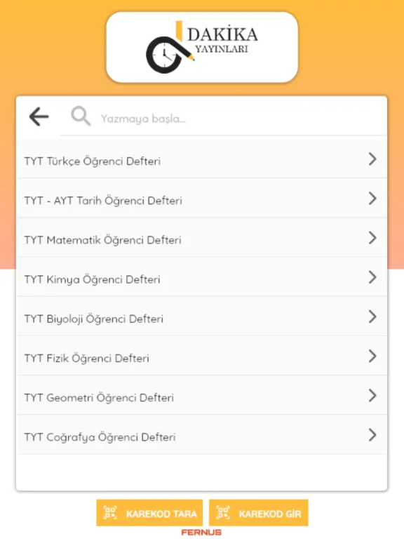 Tangkapan layar Dakika Yayınları Video Çözüm iPad 