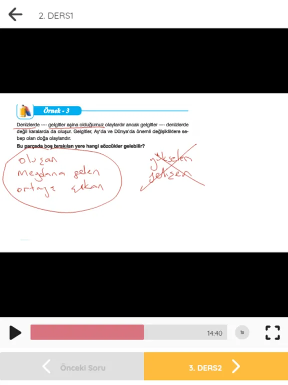 Tangkapan layar Dakika Yayınları Video Çözüm iPad 