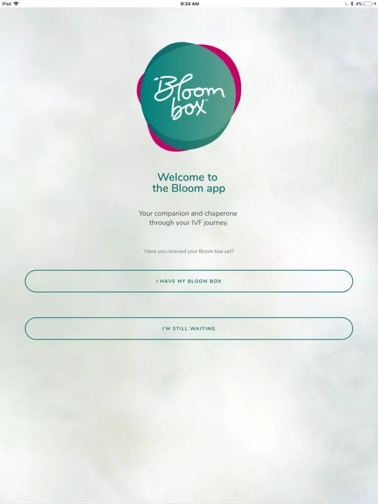 Tangkapan layar Ferring Bloom Box iPad 