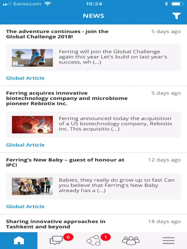 MyWorkPlace Ferring iPad 應用截圖