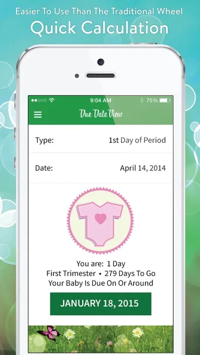 Due Date View - Pregnancy calculator Ekran Görüntüleri
