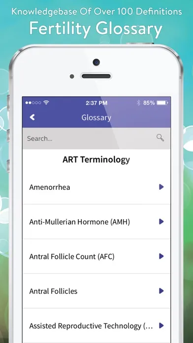 Fertility View - Fertility and IVF support Screenshots