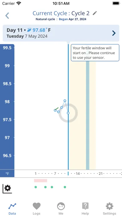 Capturas de tela do OvuSense Cycle & PCOS Tracker