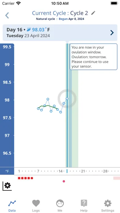 Capturas de tela do OvuSense Cycle & PCOS Tracker