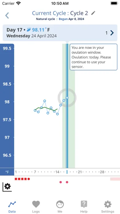Capturas de tela do OvuSense Cycle & PCOS Tracker