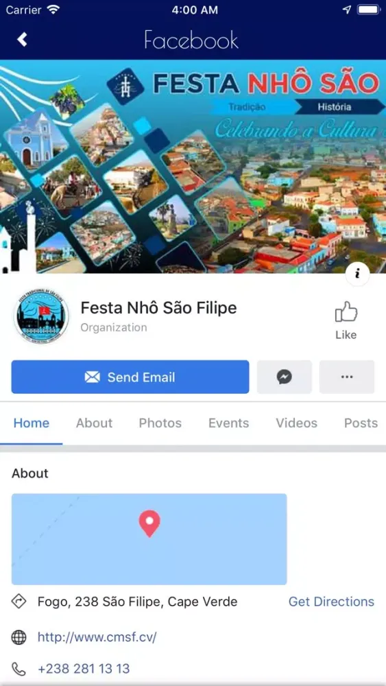 Capturas de tela do Festa Nhô São Filipe
