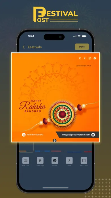 Screenshot di Festival Post Maker -FestyPost