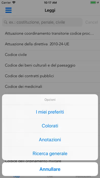 Leggi Italiane Online スクリーンショット