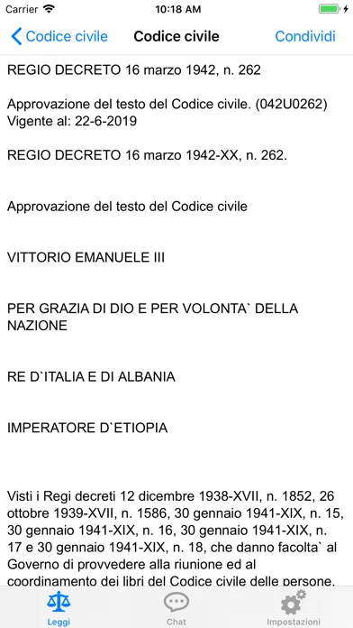 Leggi Italiane Online スクリーンショット