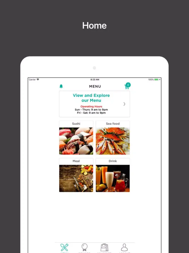 Tangkapan layar Tenren Tea iPad 