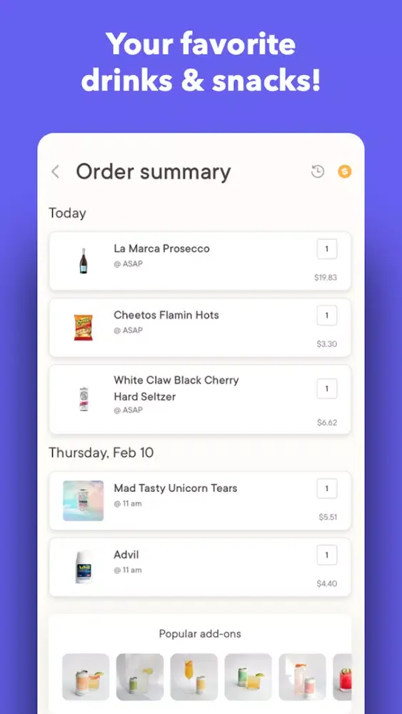 تصاویر Fetcha—Alcohol & Food Delivery