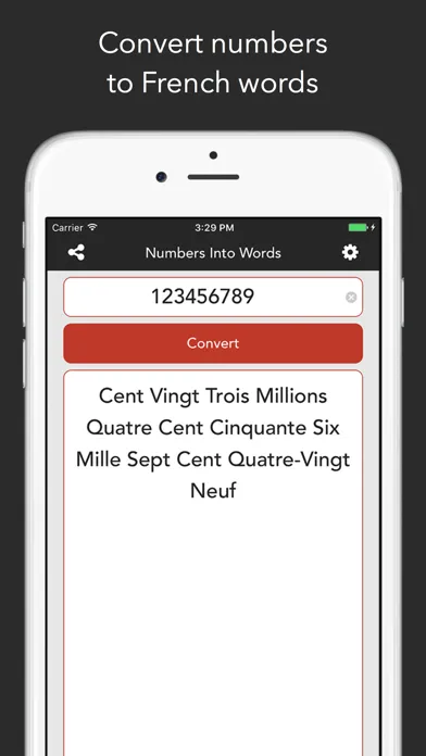 Captures d'écran de NIW - Numbers Into Words
