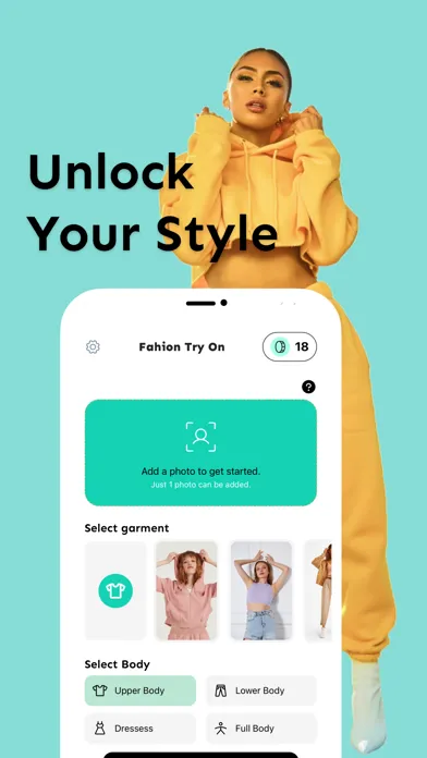 Capturas de tela do Crescent: Try Clothes with AI