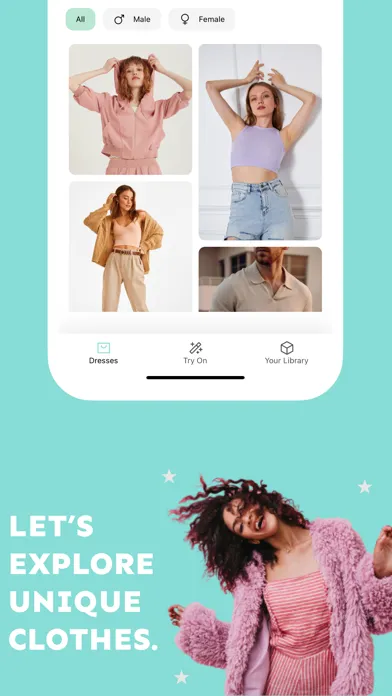 Capturas de tela do Crescent: Try Clothes with AI