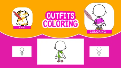 Capturas de pantalla de Glitter Toca Outfits Coloring