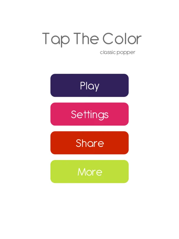 Tap The Color : Classic Popper iPad 应用截图