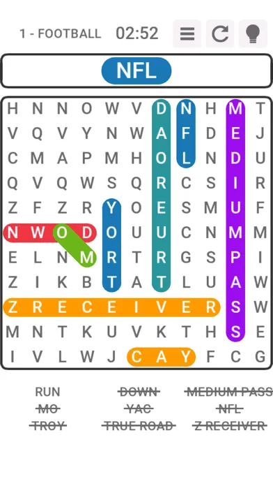 Tangkapan layar Word Search Mania