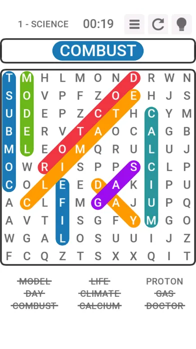 Tangkapan layar Word Search Mania