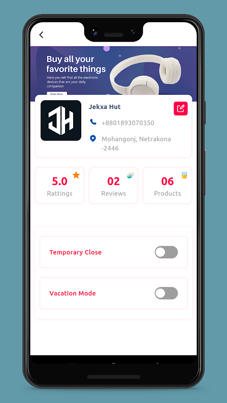 Fezeq Vendor Screenshots