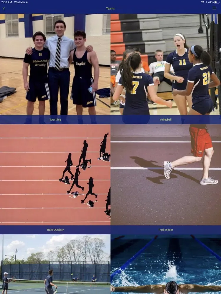 Walnut Hills Athletic Dept iPad 应用截图