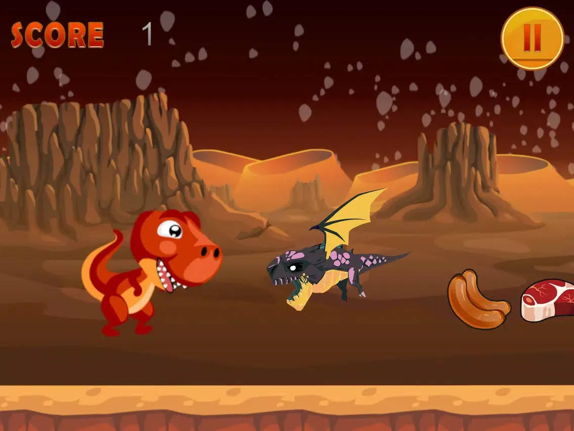 Dino Run Game Free iPad 應用截圖