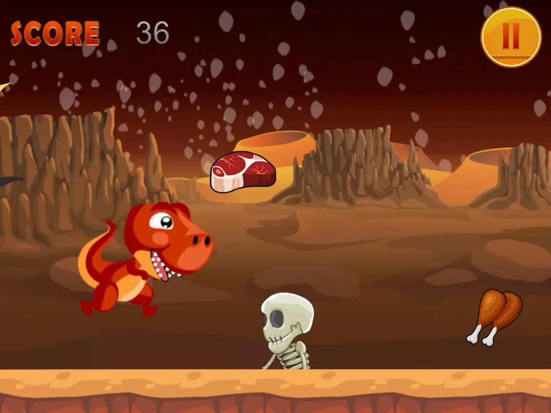 Dino Run Game Free iPad 應用截圖