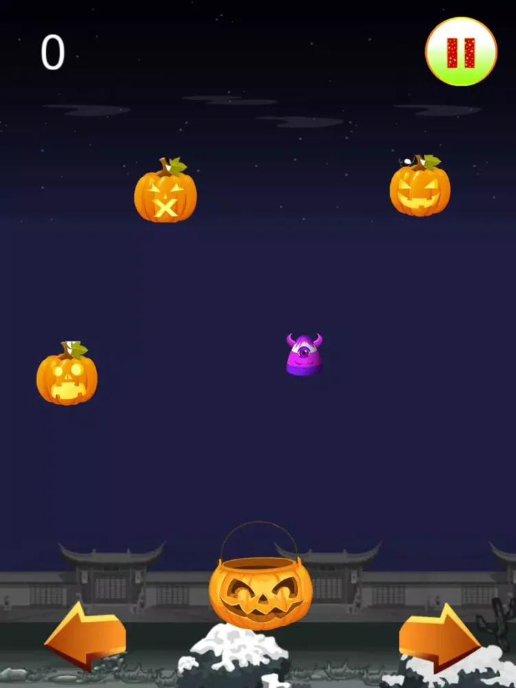 Halloween Pumpkins Catch Free iPad  Screenshots