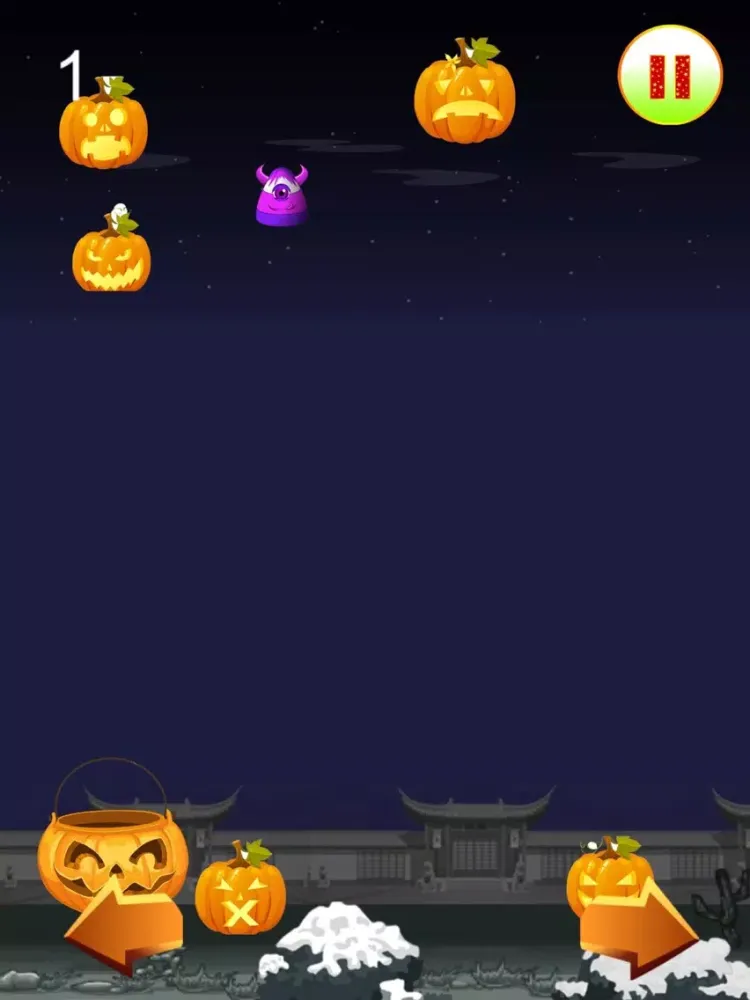 Halloween Pumpkins Catch Free iPad  Screenshots