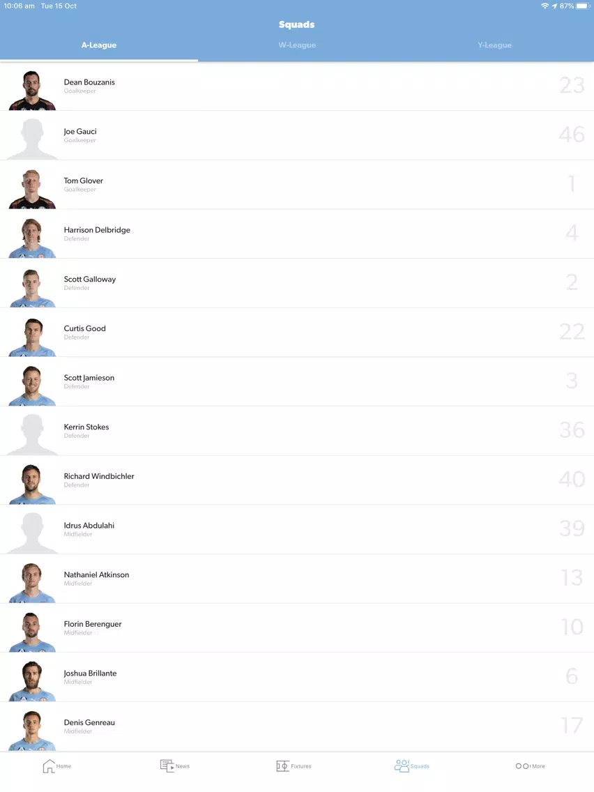 Скриншоты Melbourne City FC Official App iPad 