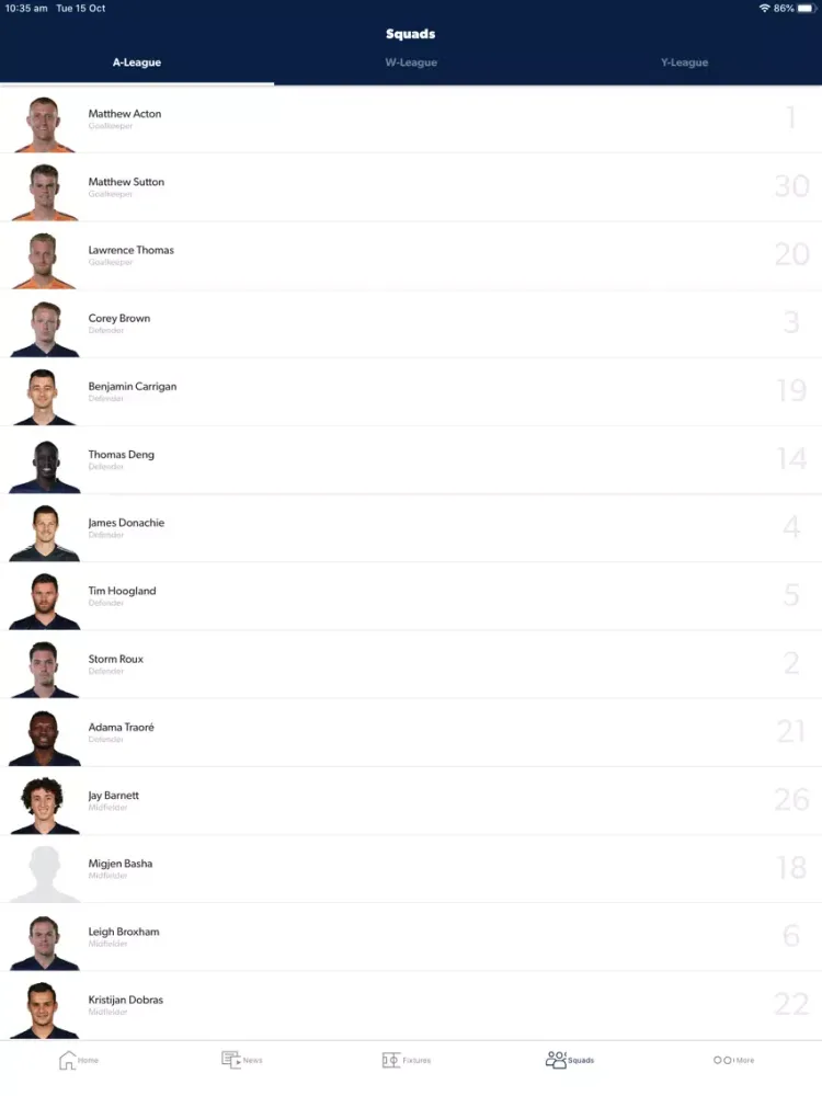 ภาพหน้าจอของ Melbourne Victory Official App iPad 