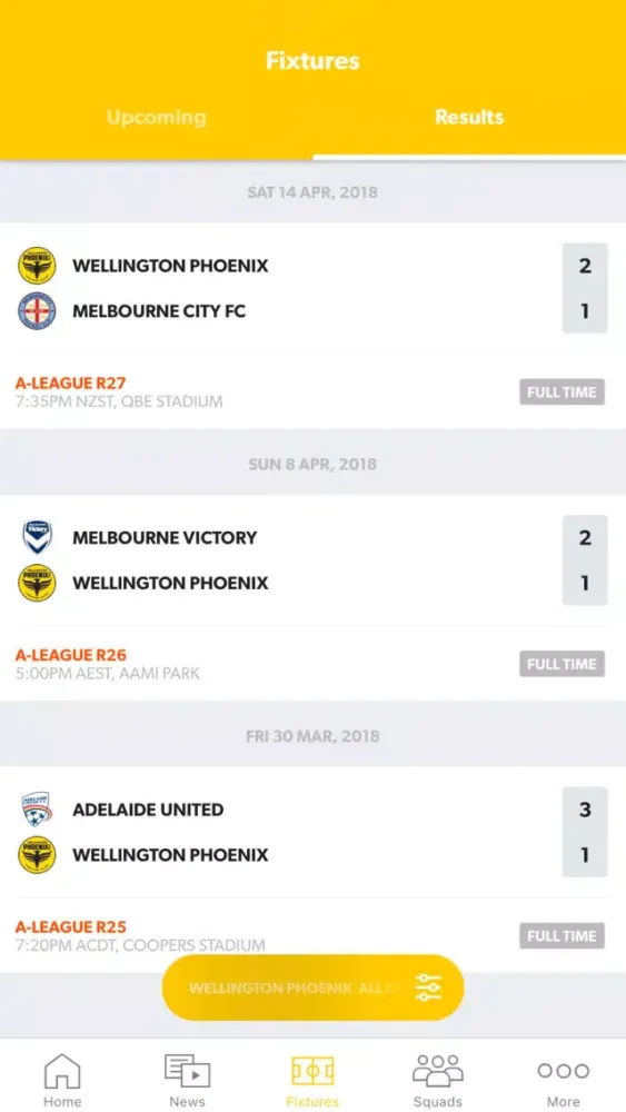 Скриншоты Wellington Phoenix